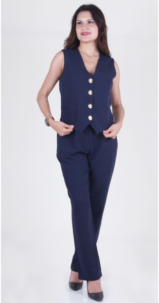 SHERA TAKIM LACİVERT ELBİSE