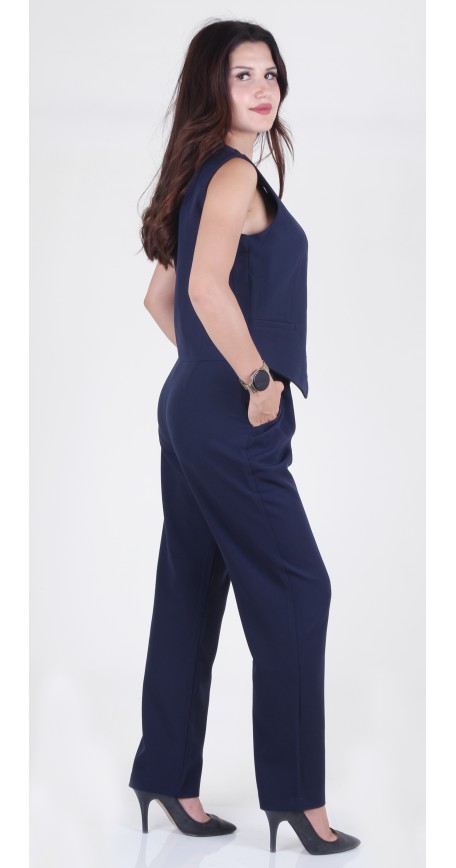 SHERA TAKIM LACİVERT ELBİSE